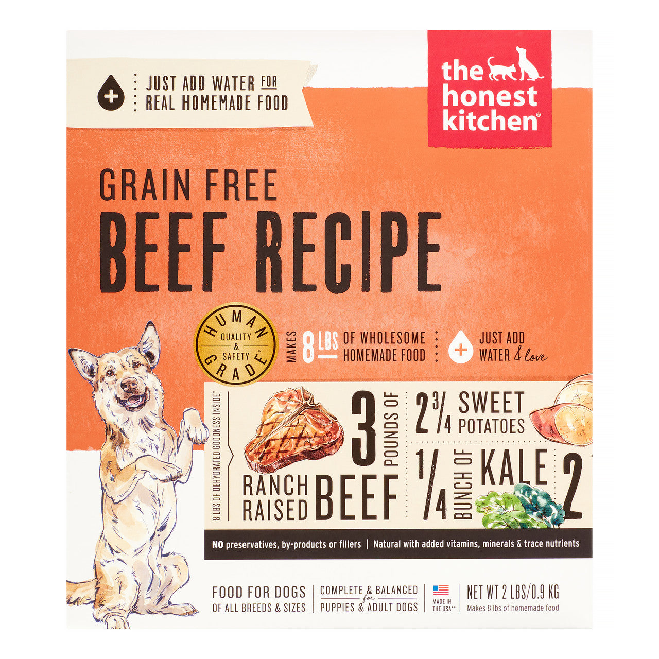 HK DOG FD GRN FR BEEF ( 6 X 2 LB )
